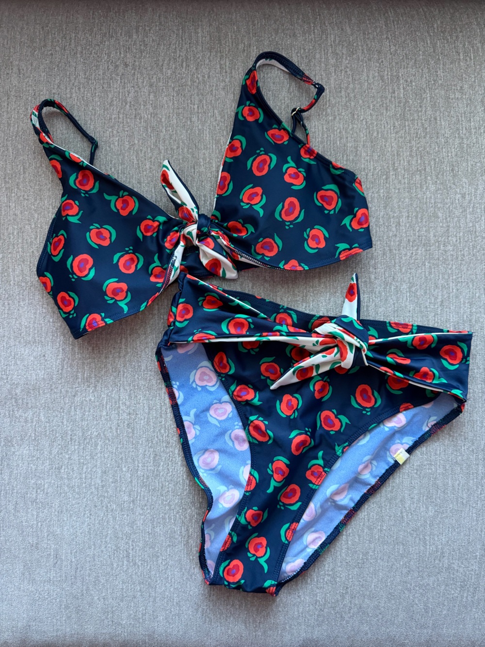 summersalt Navy Floral swimsuit
